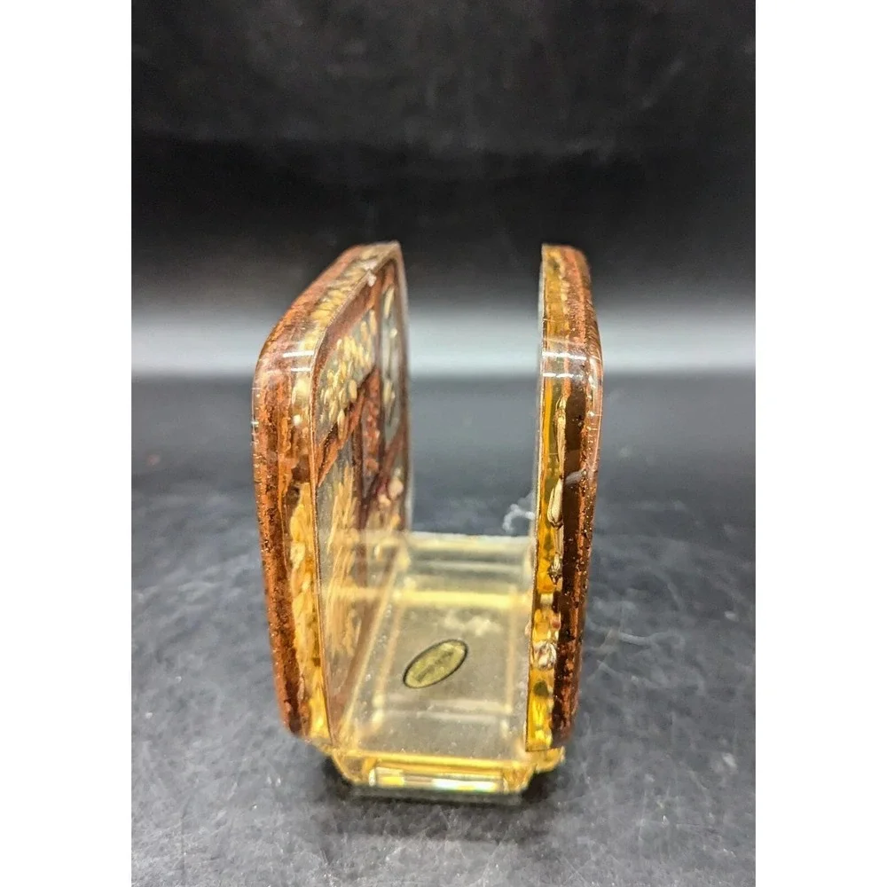 Napkin Holder Spoon Rest Gamut Designs Dry Seeds Lucite Resin Cottagecore